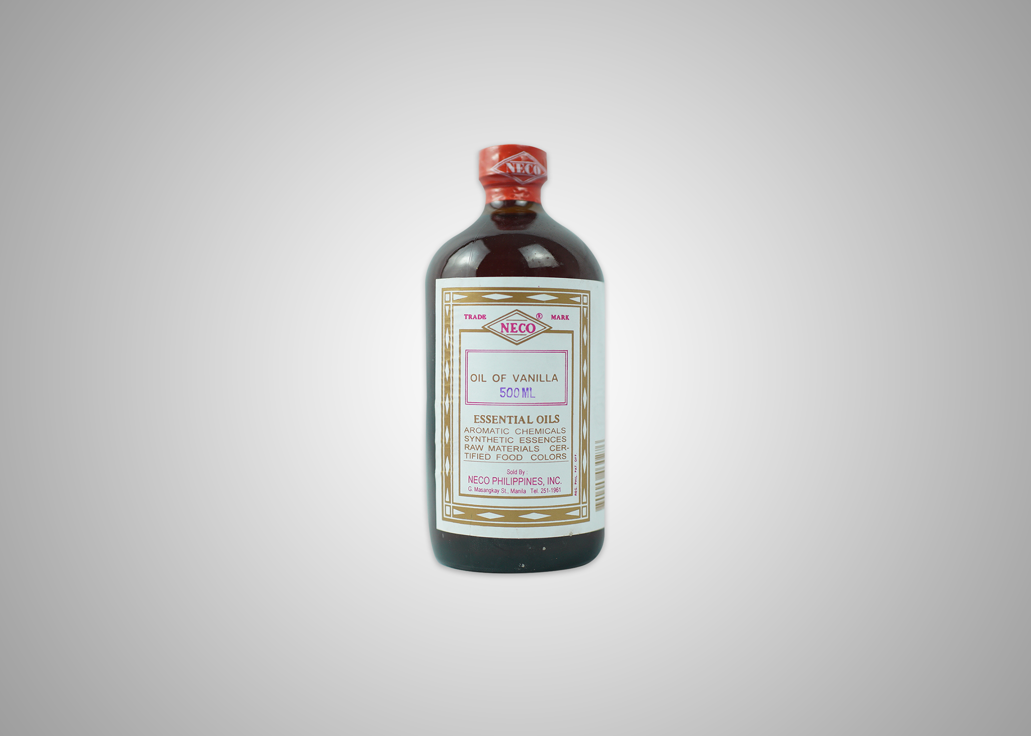 Picture of Neco Vanilla Oil 500mlx12pc per cs nrp PCS