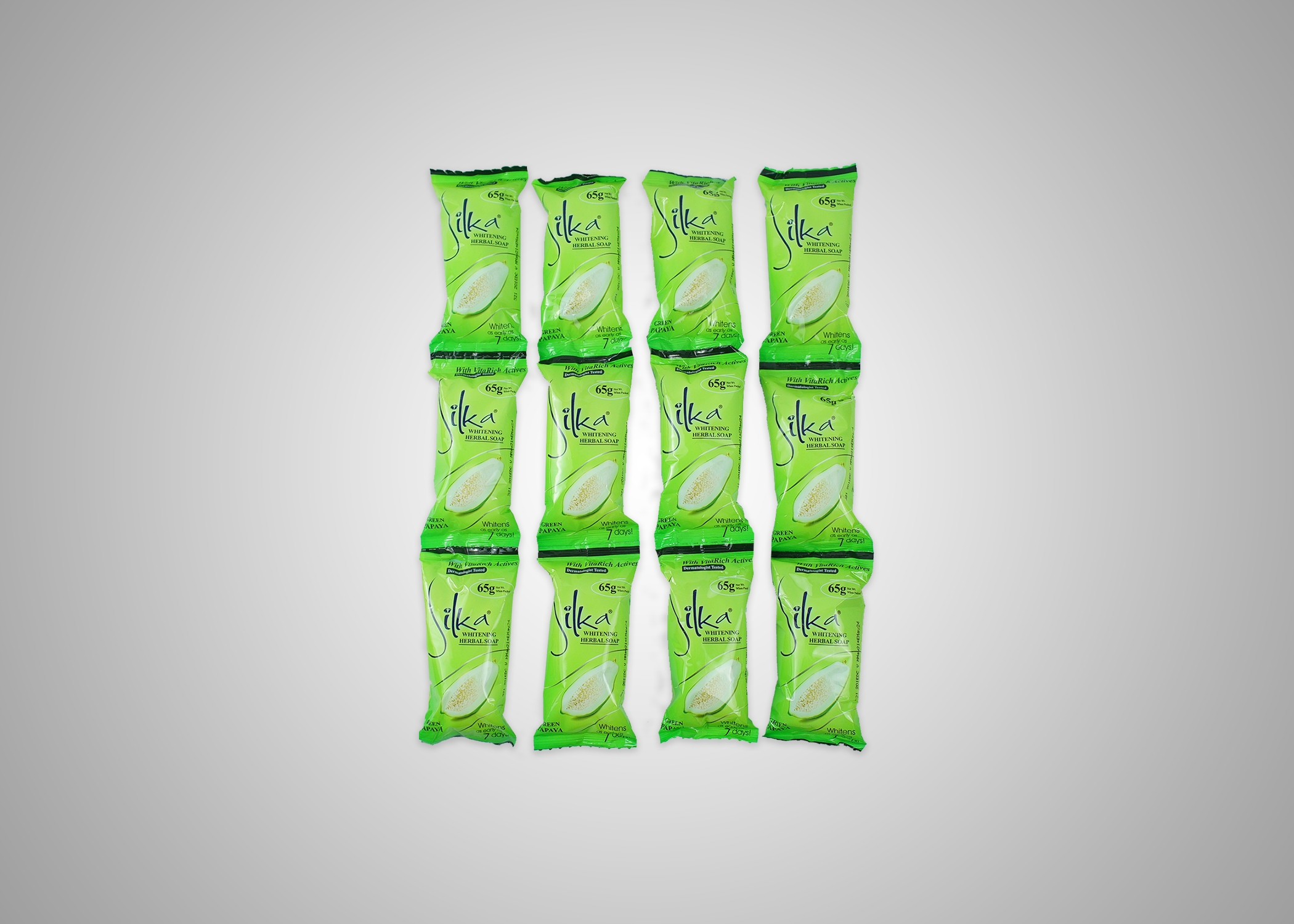 Picture of Silka Papaya Soap Green 12x8 96pc nrp