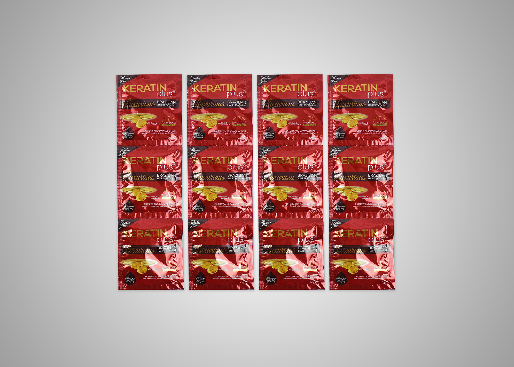 Picture of Keratin Plus Luxurious Red 24x12x20g nrp