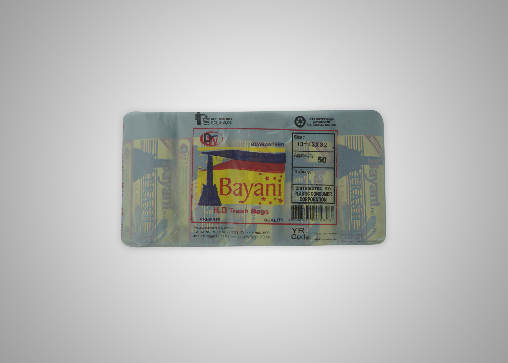 Picture of Bayani Trashbag L 13x13x32 5rollperrmx40rmpersck nrp REAM
