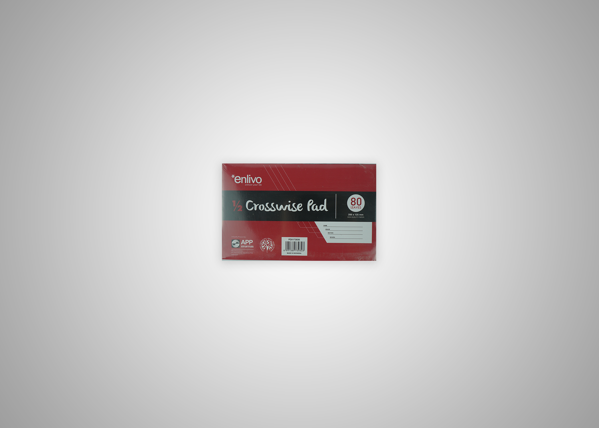 Picture of QuizPad Enlivo1by2 Crosswise 10pdx10rm per cs nrp