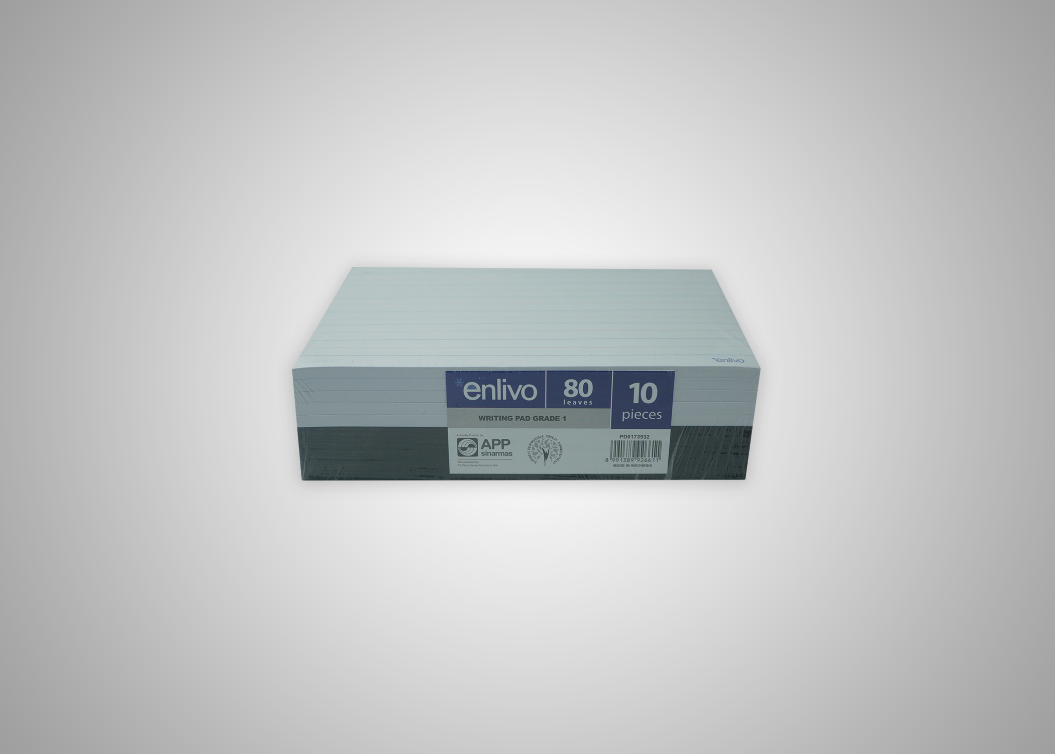 Picture of Enlivo Writing Pad 1 80sx10pdx10rm per cs nrp