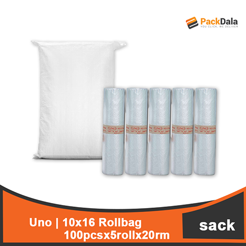 Picture of Uno 10x16 Rollbag 100pcx5rollx20rm per sck nrp SACK
