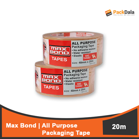 Picture of MAX BOND All Purpose Packaging Tape 20m x 24pcs rp PCS