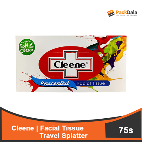 Picture of Cleene FacialTissue Travel Splatter 100x75s  PACK
