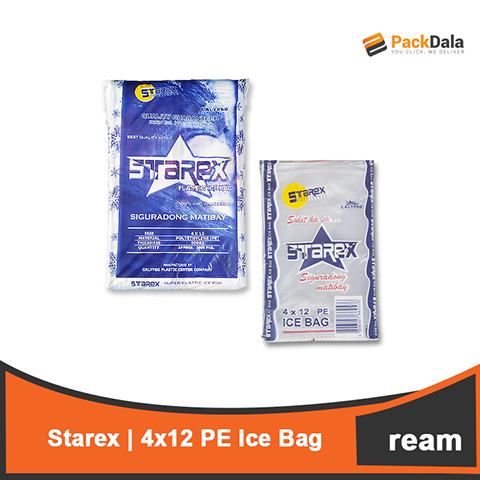 Picture of 4x12 PE Starex Ice Bag 20x20ream per bdl REAM