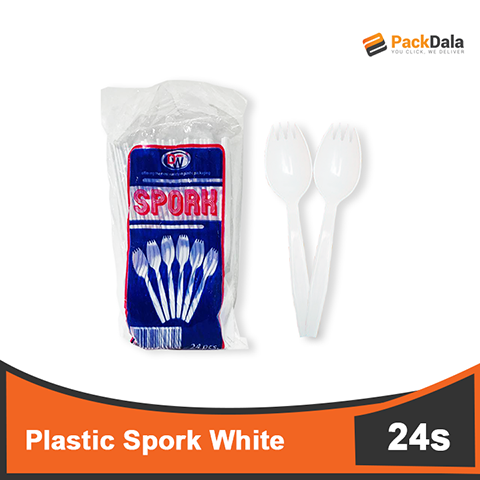 Picture of Plastic Spork White DW 25sx100pckpercs nrp PACK