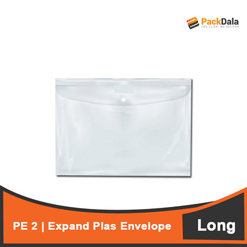 Picture of PE 1 Expand Plas Envelope L White Clip Button 50pcspercs nrp PCS