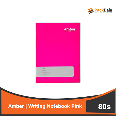 Picture of Amber Writing Notebook  Pink80s 120pcspercase