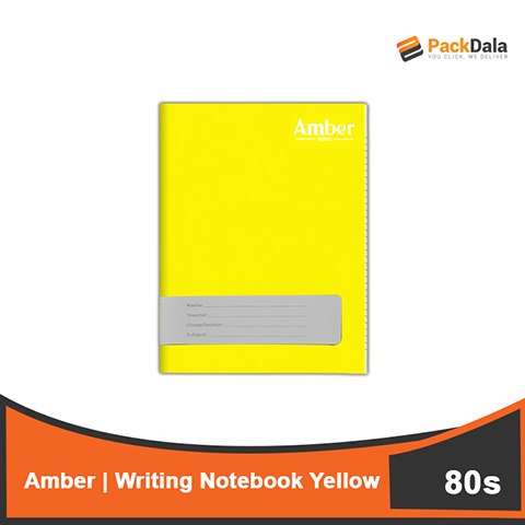 Picture of Amber Writing Notebook Yellow80s 120pcspercase
