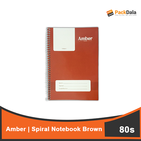 Picture of Spiral Notebook Amber 80s Brown 120pcs percase