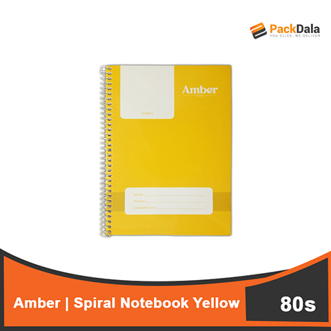 Picture of Spiral Notebook Amber 80s Yellow 120pcs percase