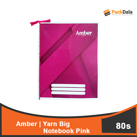 Picture of Yarn Notebook Amber Big Pink80s x 50per case