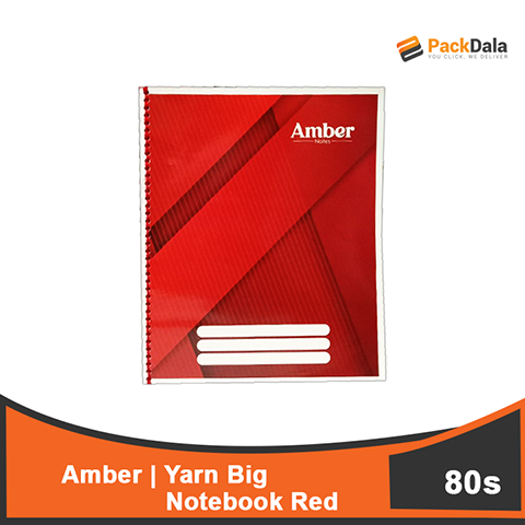 Picture of Yarn Notebook Amber Big Red80s x 50per case