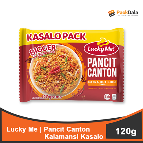 Picture of Lucky Me Pancit Canton Extra Hot Kasalo 120gx48 PCS