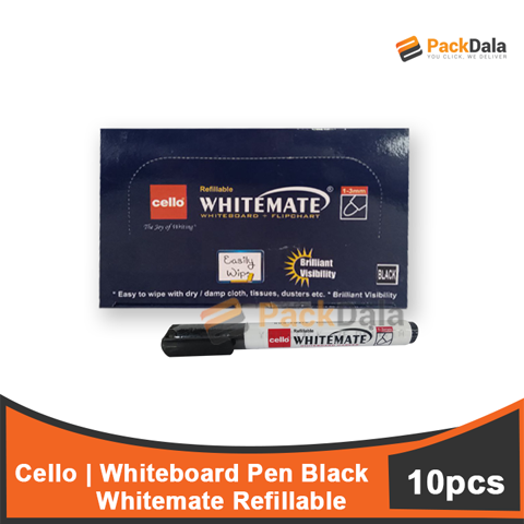 Picture of Whiteboard Pen Cello White Mate Ref Black 80x1