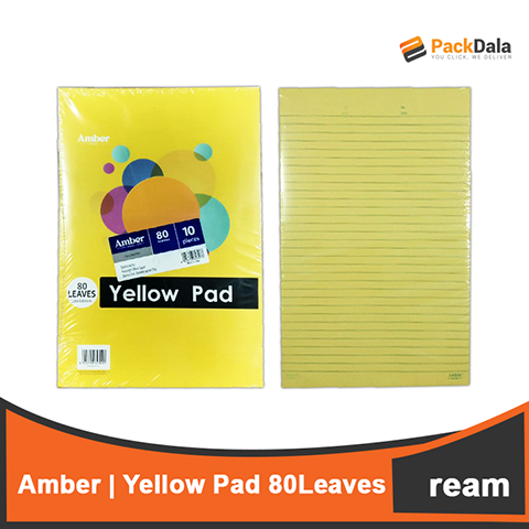 Picture of Amber Yellow Pad 10pd per rm x 5rm per case nrp REAM
