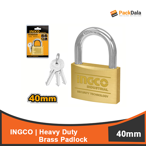 Picture of INGCO Heavy Duty Brass Padlock 40mm DBPL0402