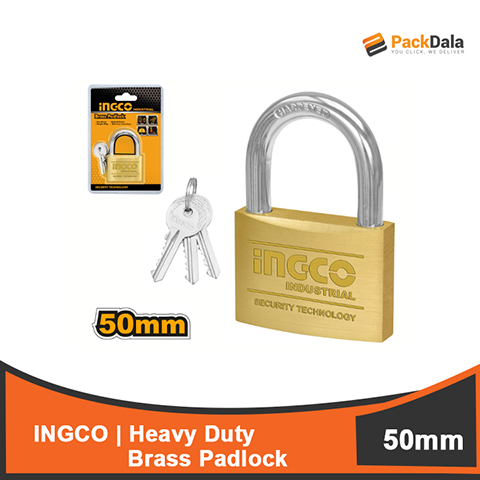 Picture of INGCO Heavy Duty Brass Padlock 50mm DBPL0502