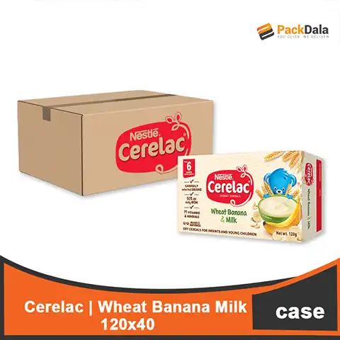 Picture of CERELAC Wheat Banana&Milk 120gx40 CASE