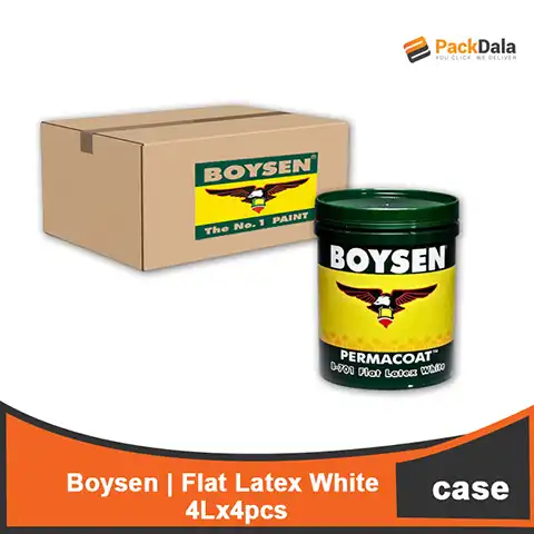 Picture of Boysen Flat Latex White Galx4pcs BOX