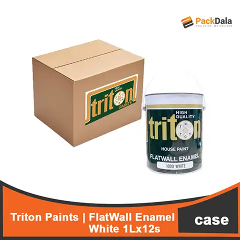 Picture of Triton Flat Wall Enamel White 1L x 12pcs