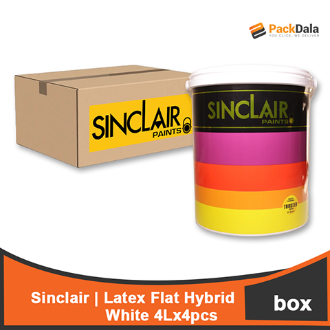 Picture of SINCLAIR Latex Flat Hybrid White 4L x 4pcs rp BOX