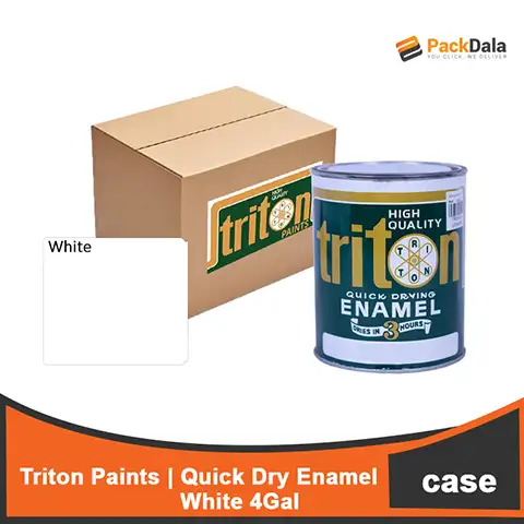Picture of Triton Quick Dry Enamel White Gal x 4 CASE