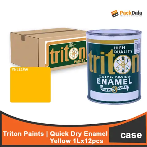 Picture of Triton Quick Dry Enamel Yellow 1Lx12pcs