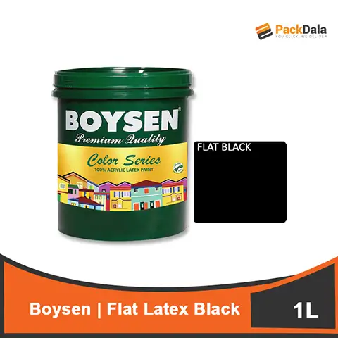 Picture of Boysen Flat Latex Black 1L x 12