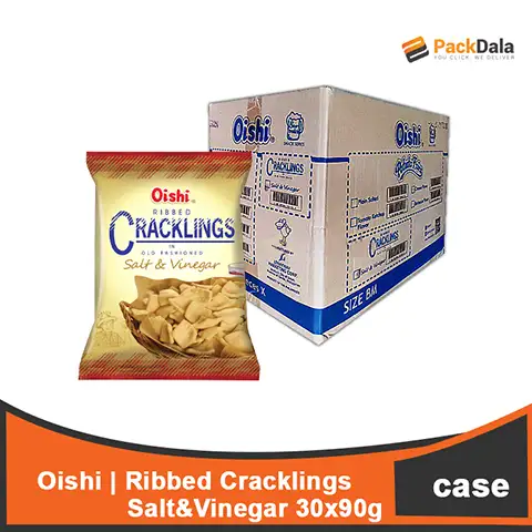 Picture of Oishi Ribbed Crackling Salt n Vinegar 30x90g