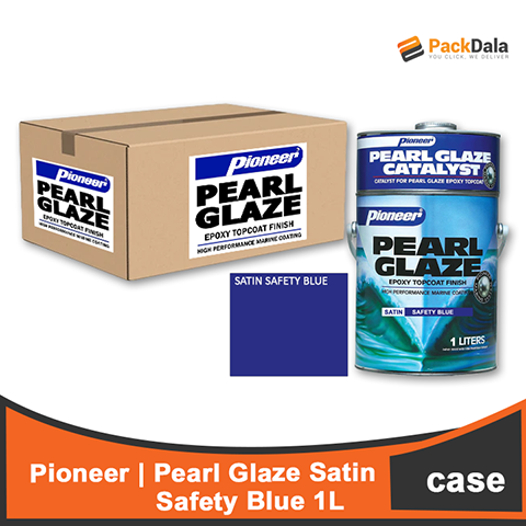 Picture of Pearl Glaze Satin Safety Blue 12setx1L  CASE