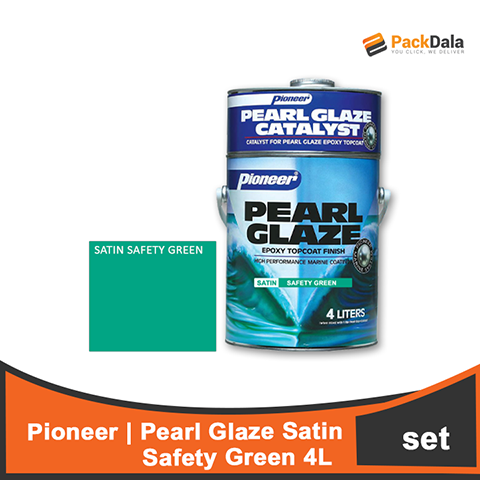 Picture of Pearl Glaze Satin Safety Green 4setx4L  SET