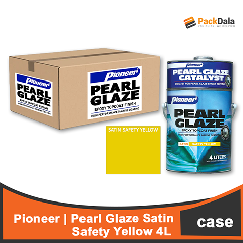 Picture of Pearl Glaze Satin Safety Yellow 4setx4L  CASE