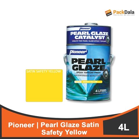 Picture of Pearl Glaze Satin Safety Yellow 4setx4L  SET