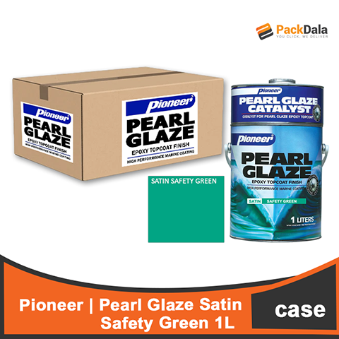 Picture of Pearl Glaze Satin Safety Green 12setx1L  CASE