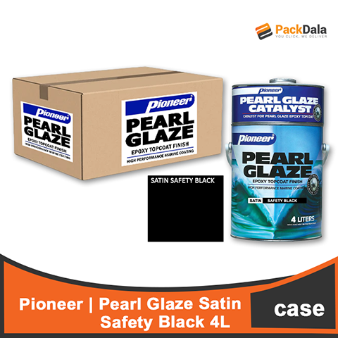 Picture of Pearl Glaze Satin Safety Black 4setx4L  CASE