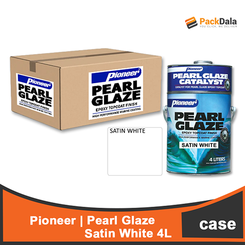 Picture of Pearl Glaze Satin White 4setx4L  CASE