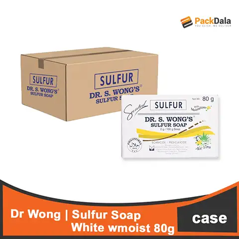 Picture of Dr Wong Sulfur Soap White wmoist 100x80g  CASE