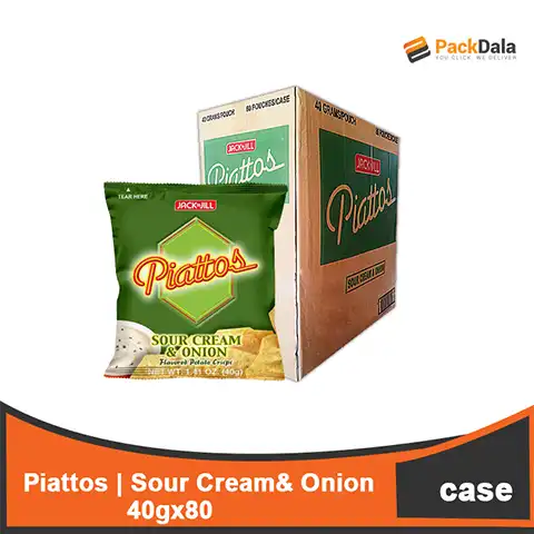 Picture of Piattos Sour Cream & Onion 40gx80 CASE