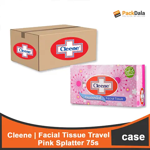 Picture of Cleene FacialTissue Travel Splatter 100x75s  CASE