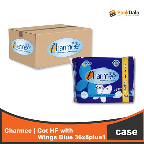 Picture of Charmee Cot HF with wings Blue 36x8plus1