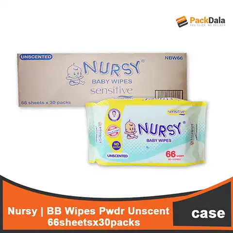 Picture of Nursy BB Wipes Unscented 30x66s CASE