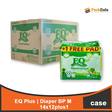 Picture of EQ Plus Diaper BP M 16x12plus1 CASE