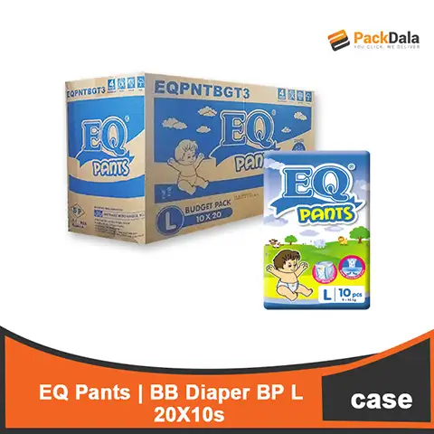 Picture of EQ Pants BB Diaper BP L 20x10s CASE