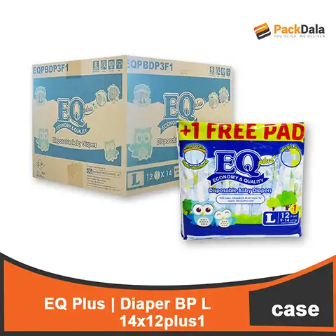 Picture of EQ Plus Diaper BP L 14x12plus1 CASE