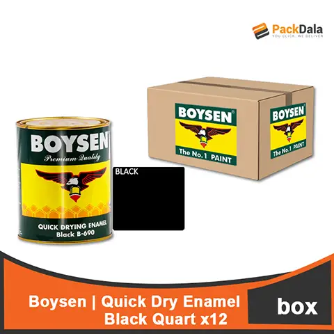 Picture of Boysen Quick Dry Enamel Black Quart x 12