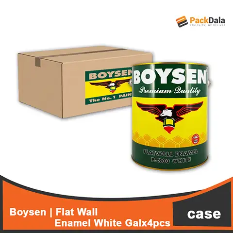 Picture of Boysen Flat Wall Enamel White Galx4pcs BOX