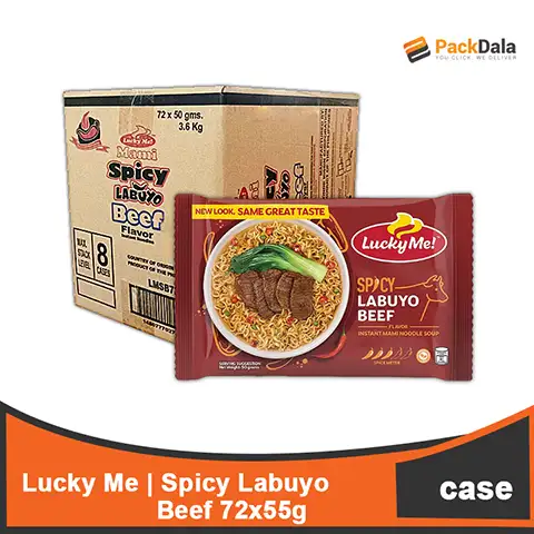 Picture of Lucky Me Spicy Beef Labuyo 50gx72 rp CASE