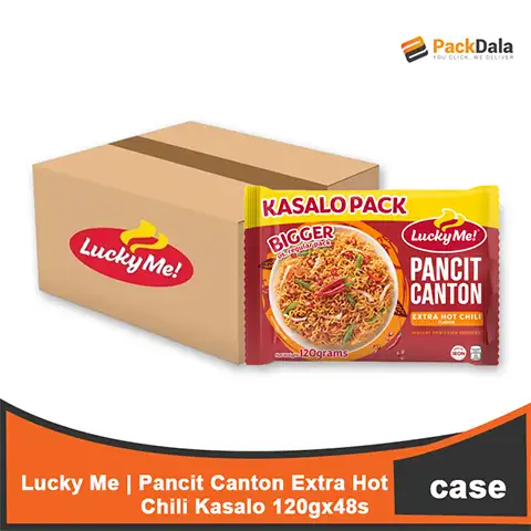 Picture of Lucky Me Pancit Canton Extra Hot Kasalo 120gx48 CASE